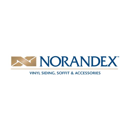 Norandex vinyl siding, soffit, and accessories logo.